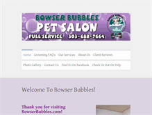 Tablet Screenshot of bowserbubbles.com